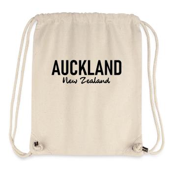Auckland - New Zealand - Aotearoa - Maori - Kiwi - Stanley/Stella Recycled Gym Bag - natural - Front