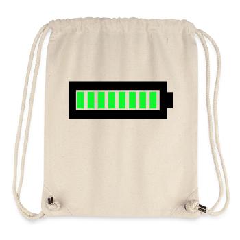 Akku voll - Stanley/Stella recycelter Gym Bag - Naturweiß - Vorne
