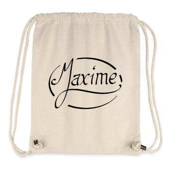 Maxime - Sac à cordon recyclé Stanley/Stella - blanc naturel - Devant