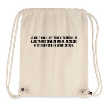 Shrugging disasters: Inner strength. - Stanley/Stella Recycled Gym Bag - natural - Front