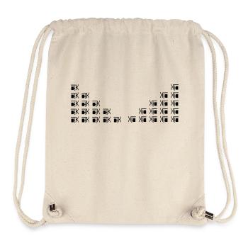 motif unique - Sac à cordon recyclé Stanley/Stella - blanc naturel - Devant