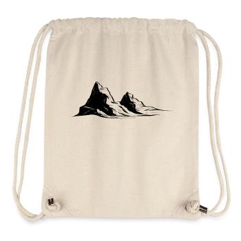 Mountains - Stanley/Stella Recycled Gym Bag - natural - Front