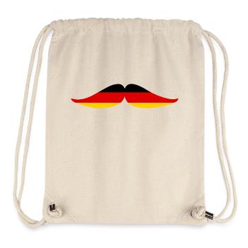 Moustaches pour l'Allemagne - Sac à cordon recyclé Stanley/Stella - blanc naturel - Devant