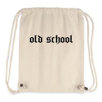 "Old School" - Stanley/Stella recycelter Gym Bag - Naturweiß - Vorne