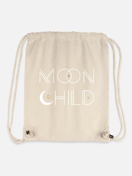 Moon Child, Boho Chic, Spirituell & Mindful design - Stanley/Stella recycelter Gym Bag - Naturweiß
