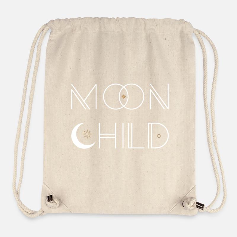 Moon Child, Boho Chic, Spirituell & Mindful design - Stanley/Stella recycelter Gym Bag - Naturweiß