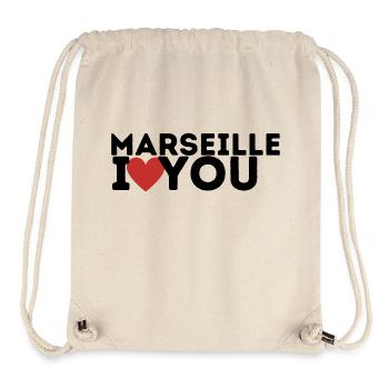 Marseille I love you - Stanley/Stella Recycled Gym Bag - natural - Front