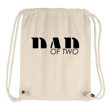 Papa - Dad of two childs - Sac à cordon recyclé Stanley/Stella - blanc naturel - Devant