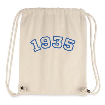 1935 Sport Blau - Stanley/Stella recycelter Gym Bag - Naturweiß - Vorne