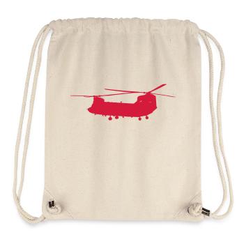 Chinook Helicopter - Stanley/Stella Recycled Gym Bag - natural - Front