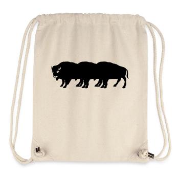 bisons - Stanley/Stella recycelter Gym Bag - Naturweiß - Vorne