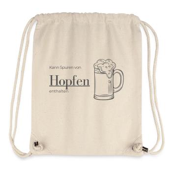 Kann Spuren von Hopfen enthalten - Stanley/Stella recycelter Gym Bag - Naturweiß - Vorne