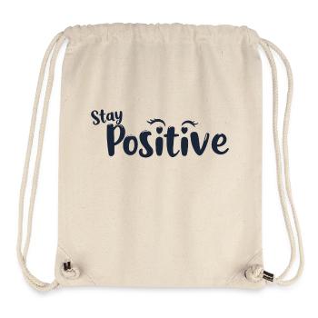 STAY POSITIVE - Stanley/Stella Recycled Gym Bag - natural - Front