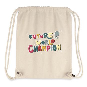 Futurs champions du monde de tennis de table Maillots pour enfants - Sac à cordon recyclé Stanley/Stella - blanc naturel - Devant