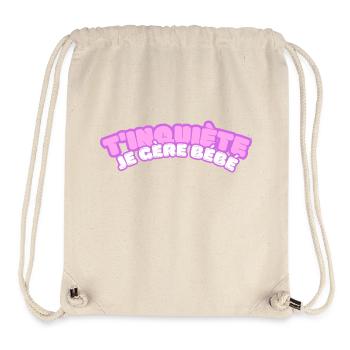 Don't worry, I'm handling baby - colorfull french type - Stanley/Stella Recycled Gym Bag - natural - Front