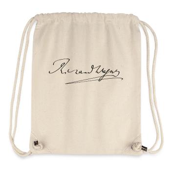 Richard Wagner signature - Sac à cordon recyclé Stanley/Stella - blanc naturel - Devant