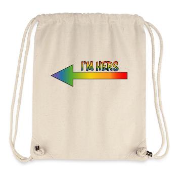 JE SUIS LA SIENNE - Sac à cordon recyclé Stanley/Stella - blanc naturel - Devant