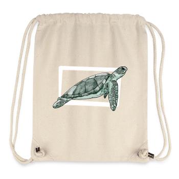 Turtle / Reptile / Sea / Ocean / Animal / Lake - Stanley/Stella Recycled Gym Bag - natural - Front