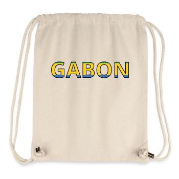 Flag of Gabon - Stanley/Stella Recycled Gym Bag - natural - Front