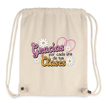 Merci pour vos cours - Sac à cordon recyclé Stanley/Stella - blanc naturel - Devant