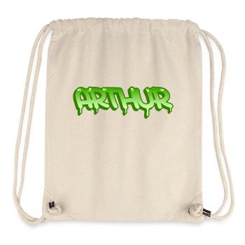 Graffiti Name Arthur - Stanley/Stella Recycled Gym Bag - natural - Front