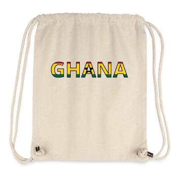 Flag of Ghana - Stanley/Stella Recycled Gym Bag - natural - Front