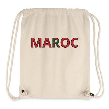 Flagge von Marokko - Stanley/Stella recycelter Gym Bag - Naturweiß - Vorne