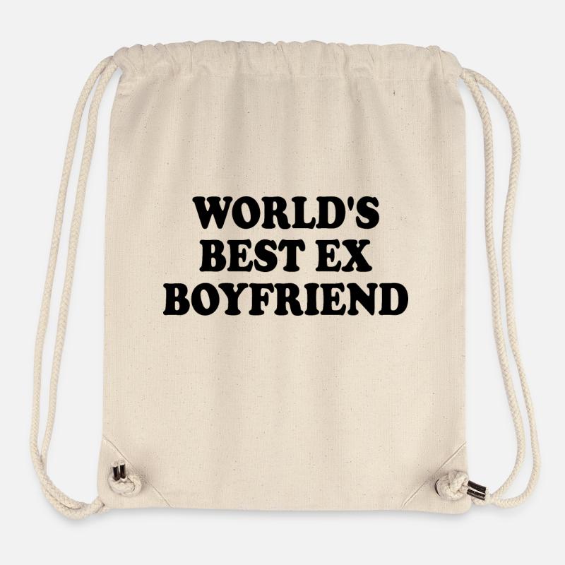 world's best ex boyfriend - Sac à cordon recyclé Stanley/Stella - blanc naturel