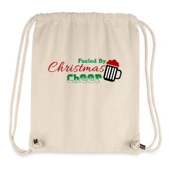 Alimenté par la joie de Noël - Sac à cordon recyclé Stanley/Stella - blanc naturel - Devant