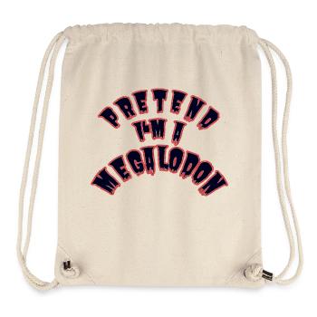 Pretend I'm a Megalodon – Hai-Kostüm - Stanley/Stella recycelter Gym Bag - Naturweiß - Vorne