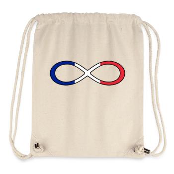 France flag infinity icon France infinity - Stanley/Stella Recycled Gym Bag - natural - Front