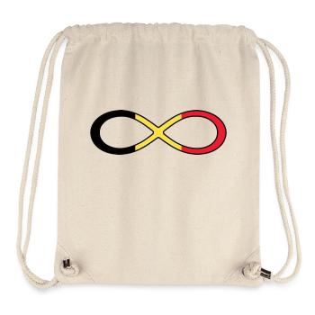Belgium flag flag icon - Stanley/Stella Recycled Gym Bag - natural - Front