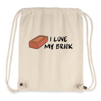 I Love My Brick - Father Jack - Stanley/Stella Recycled Gym Bag - natural - Front
