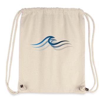 Vague vague Surf Eau Rat Surfer - Sac à cordon recyclé Stanley/Stella - blanc naturel - Devant