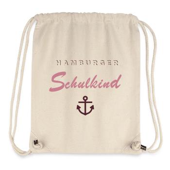 HAMBURGER SCHULKIND ROSA - Stanley/Stella recycelter Gym Bag - Naturweiß - Vorne