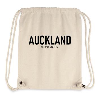Auckland - City of Lights - New Zealand Neuseeland - Stanley/Stella Recycled Gym Bag - natural - Front