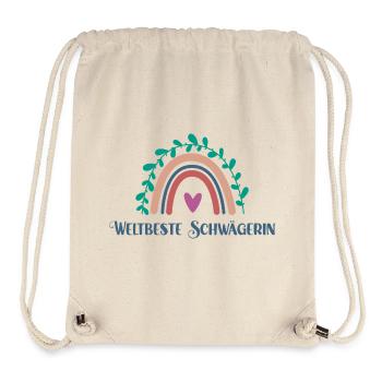 Schwägerin Beste Schwester Lieblingsschwägerin - Stanley/Stella recycelter Gym Bag - Naturweiß - Vorne