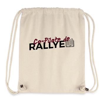 Copilote de Rallye - Sac à cordon recyclé Stanley/Stella - blanc naturel - Devant