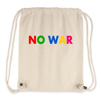 No war - Stanley/Stella Recycled Gym Bag - natural - Front