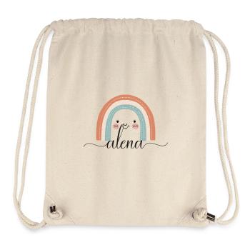 Alena! Rainbow, customisable - Stanley/Stella Recycled Gym Bag - natural - Front