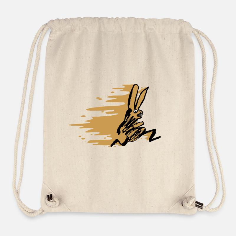 Swift Rabbit (Orange) - Stanley/Stella Recycled Gym Bag - natural