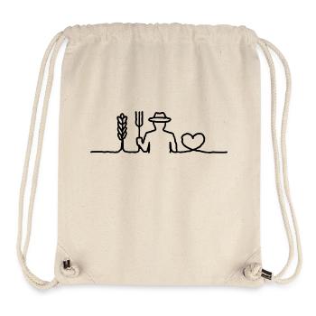 No country without farmers - Stanley/Stella Recycled Gym Bag - natural - Front
