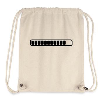 Charging bar battery level Charging indicator almost full symbol - Stanley/Stella Recycled Gym Bag - natural - Front
