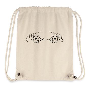 Gesicht mit Augen - Stanley/Stella recycelter Gym Bag - Naturweiß - Vorne