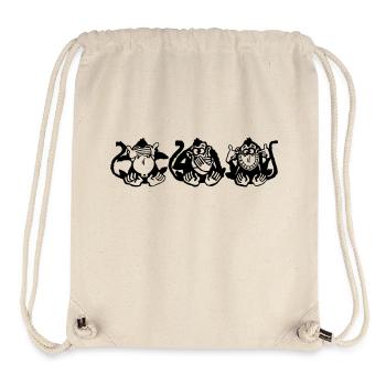 Urkaine Monkeys - Stanley/Stella Recycled Gym Bag - natural - Front