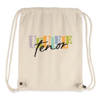 Tenor Ukulele bunt und schwarz - Stanley/Stella recycelter Gym Bag - Naturweiß - Vorne