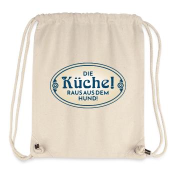 Cuisine chien Cuisine chien cuisine Cuisinier Antique - Sac à cordon recyclé Stanley/Stella - blanc naturel - Devant