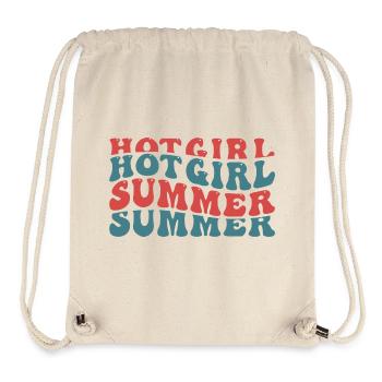 Hot Girl Summer Typography - Stanley/Stella Recycled Gym Bag - natural - Front