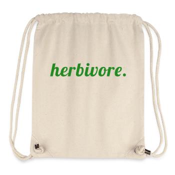 Herbivore Statement – Natürlich. Bewusst. Grün. - Stanley/Stella recycelter Gym Bag - Naturweiß - Vorne