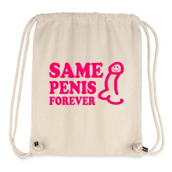 Same penis forever - Stanley/Stella recycelter Gym Bag - Naturweiß - Vorne